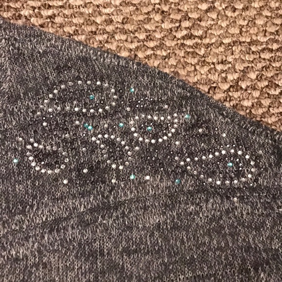 Gray Embellished Top - Picture 3 of 4